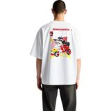 PayBuy Erkek Oversize Tişört Retro Hotrod Araba Baskısı Klasik Otomotiv Temalı Grafik Dijital Baskı Günlük - Beyaz - XL