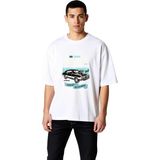 PayBuy Erkek Oversize Vintage Garaj Klasik Otomobil Baskılı Kısa Kollu Tişört Retro Tasarım Günlük Rahat - Beyaz - 2XL