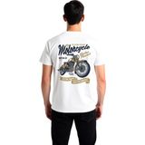 PayBuy Erkek Vintage Motosiklet Baskılı Tişört Custom Engine Retro Stil Rahat Kesim Günlük Modern Şık Zarif - Beyaz