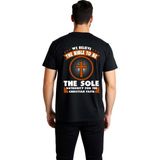 PayBuy Imanla Yazılı Kutsal Tasarım Baskılı Erkek Tişört - Siyah - 2XL