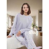 PayBuy Kadın Çiçekli Pamuklu Pijama Takımı Rahat ve Şık Ev Giyim Seti Kullanım Profesyonel Görünüm