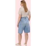 PayBuy Kadın Denim Şort Yüksek Bel Straight Fit Kısa Boy Pamuklu Günlük Kullanım Kaliteli Malzeme