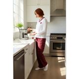 PayBuy Kadın Ekose Kalpli V Yaka Pijama Takımı Fonksiyonel Dayanıklı Kaliteli Konforlu Estetik Şık