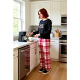 PayBuy Kadin Kirmizi Yılbaşı Temali Pamuklu Pijama Takımı Fonksiyonel Dayanıklı Kaliteli Konforlu