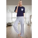 PayBuy Kadın Kısa Kollu Regular Kalıp Pamuklu Pijama Takımı Özenle Seçilmiş Rahat Kullanım