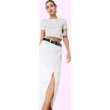 PayBuy Kadın Maxi Denim Etek A line Kalıp Pamuklu Günlük Kullanım Hafta Sonu Yaz Aylarının Vazgeçilmezi