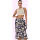 PayBuy Kadın Midi Boy Sarong Etek Etnik Desenli Yazlık Günlük Kullanım Yaz Aylarının Vazgeçilmezi