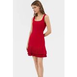PayBuy Kadın Mini Piliseli Elbise 88% Polyester Yazlık Günlük Yüksek Kalite