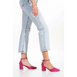 PayBuy Kadın Moda Şık Klasik Kısa Düğün Nişan Gece Abiye Ayakkabı - Fuşya