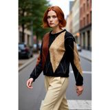 PayBuy Kadın Oversize Bisiklet Yaka Baklava Desenli Triko Kazak Soğuk Kış Günleri Için Rahat Şıklık - Siyah - M