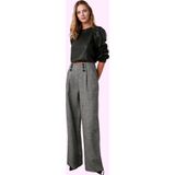 PayBuy Kadın Palazzo Pantolon Desenli Wide Leg Boru Paça Günlük Stil Hafta Sonu Dayanıklı Malzeme