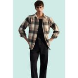 PayBuy Kadın Unisex Kareli Oduncu Gömlek Ceket Regular Fit Uzun Kol Kışlık Yaz Aylarının Vazgeçilmezi