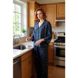 PayBuy Kadın Viskon Dokuma Baskılı Gömlek Pantolon Pijama Takımı Fonksiyonel Dayanıklı Kaliteli Şık