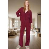 PayBuy Kadın Viskon Pijama Takımı Shally Dokuma Kışlık Profesyonel Görünüm Günlük Kullanım İçin