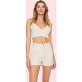 PayBuy Kadın Yüksek Bel City Short Denim Şort Pamuklu Günlük Kombinler Yaz Aylarının Vazgeçilmezi