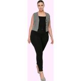 PayBuy Kadın Yüksek Bel Skinny Pantolon Örme Kumaş Düz Desen Günlük Kullanım Yaz Aylarının Vazgeçilmezi