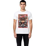 PayBuy Rock Efsanesi Müzik Anma Tasarımı Baskılı Erkek Tişört - Beyaz - XL