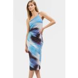 PayBuy Şık Bodycon Midi Elbise İnce Askılı Polyester Kumaş Günlük Ve Özel Günler İçin Zarifane Tasarım