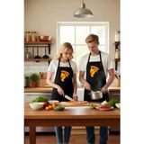PayBuy Unisex Mutfak Aşçı Önlüğü Pizza Baskılı Çocuk Dostu Rahat Kesim Günlük Kullanım Modern Şık Konforlu