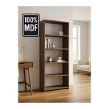 Paye Furni 5 Raflı Kitaplık %100 MDF - Venezia Ceviz