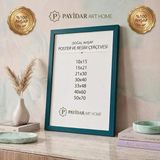 Payidar Home Doğal Ahşap Çerçeve - Çok Amaçlı Resim, Poster ve Sertifika Çerçevesi - Lacivert - 30x40