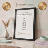 Payidar Home Doğal Ahşap Çerçeve - Çok Amaçlı Resim, Poster ve Sertifika Çerçevesi - Siyah - 30x40