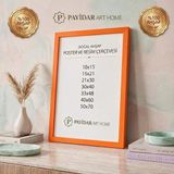 Payidar Home Doğal Ahşap Çerçeve - Çok Amaçlı Resim, Poster ve Sertifika Çerçevesi - Turuncu - 30x40