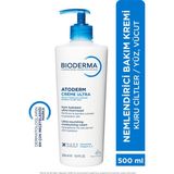 Pazar Bioderma Atoderm Ultra Vücut Kremi - 500 Ml, Kuru Ciltler Için Besleyici ve Nemlendirici Formül, Gözenekleri Tıkamayan