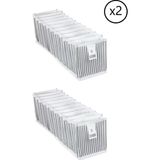 Pazar Kapısı 2 Adet 11 Bölmeli Akordiyon Çekmece ve Dolap Organizeri 11 x 41 x
