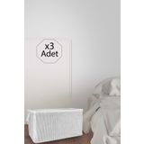 Pazar Kapısı 3 Adet Maxi Boy Tela Kumaş Yastık Kıyafet Hurcu 75X40X40 cm