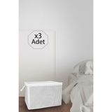 Pazar Kapısı 3 Adet Mini Boy Tela Kumaş Kıyafet Hurcu 45X40X30 cm