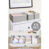 Pazar Kapısı 8'li Çekmece ve Dolap İçi Düzenleyici Organizer Set
