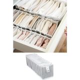 Pazar Kapısı Akordiyon Çekmece Içi Düzenleyici Organizer (5 Adet Gri, Small) - Çok Renkli