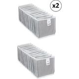 Pazar Kapısı Akordiyon Organizer Çekmece İçi Düzenleyici Gri Medium 15.4 x 14 cm 2 Adet
