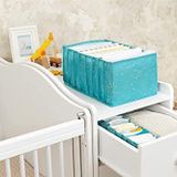 Pazar Kapısı Baby Akordiyon Çekmece Düzenleyici (Large, Mavi)