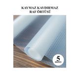 Pazar Kapısı Eva Raflık Dolap Içi Çekmece Raf Örtüsü Kaydırmaz 45cm X 5m