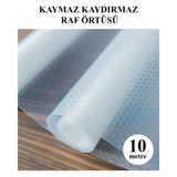 Pazar Kapısı Eva Raflık Kaymaz Dolap Içi Çekmece Raf Örtüsü Kaydırmaz 45 Cm x 10 Metre - Şeffaf