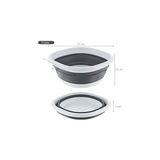 Pazar Kapısı Katlanır Badya Akordiyon Silikon Leğen (Badya Set (10-5-2,7) Litre) - standart