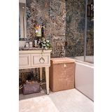 Pazar Kapısı Keçe Çok Amaçlı Kapaklı Düzenleyici Kutu 55 x 41 x 30 Cm (Mega, Bej)