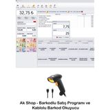 Pazar Timi Barkod Satış Sistemi & Market Programı & Kablolu Barkod Okuyucu