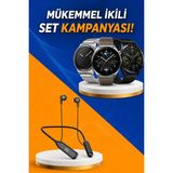 Pazarcan Alarm Titreşim Özellikli Akıllı Saat Mikrofonlu Kablolu Bluetooth Kulaklık 60 Saat - Ahşap