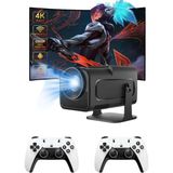 Pazarcan Çift Kollu Game Box Projeksiyon Kumandalı Tv Dahili Hoparlör Yeni Nesil - 1. Kol Oyun Konsolu - Ahşap