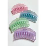 Pazarcan Dalgalı Renkli Mandal Toka 11 Cm