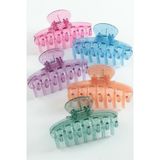 Pazarcan Düz Şeffaf Renkli Mandal Toka 8 Cm