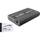 Pazarcan Metal 3.5 Inç Sata HDD Harici Disk Kutusu USB 3.0 Siyah - 0-Bordo