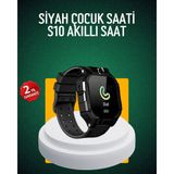Pazarcan S10 Siyah Çocuk Takip Saati Güvenli Alan Uyarısı Sesli Mesaj - 0-Kahverengi - 35 - 48 mm
