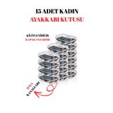 Pazarika 15 li Kadın Ayakkabı Saklama Kutusu – Şeffaf ve Düzenleyici Set