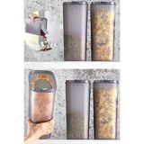 Pazarika Pratik Kapak Erzak Bakliyat Saklama Kabı 5 Adet 4000 ml - Gri - 4 lt