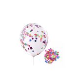Pazariz 10 Adet Konfetili Şeffaf Balon Renkli