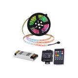 Pazariz 10 Metre Rgb Çok Renkli Şerit Led Seti + Kumanda + Trafo Hazır Set